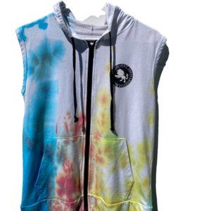 Tie Dye Vlado Footwear Tank Zip Up Sweater